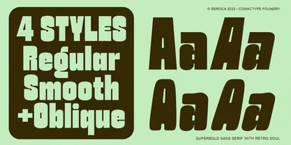 Seroca Font Poster 2