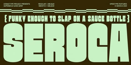 Seroca Font Poster 1