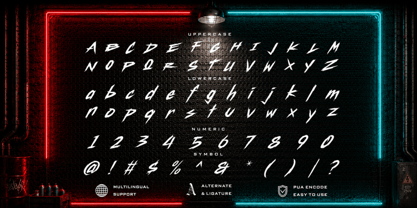Mecka Brush Font Poster 2