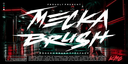 Mecka Brush Font Poster 1