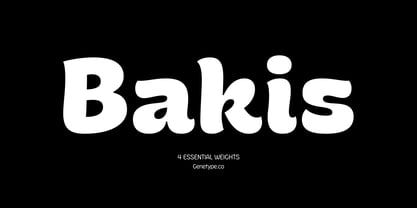 Bakis Font Poster 1