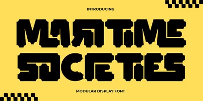 Maritime Societies Font Poster 1