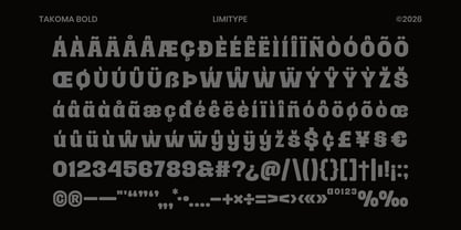 Takoma Font Poster 11