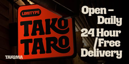 Takoma Font Poster 3