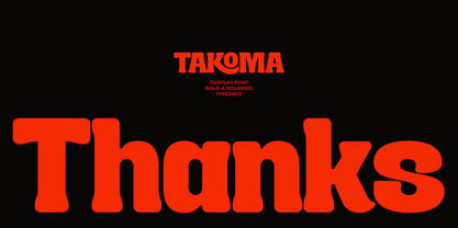 Takoma Font Poster 12