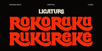 Takoma Font Poster 7