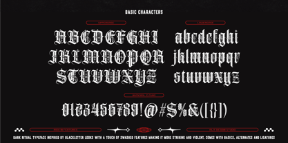 Dark Ritual Font Poster 6