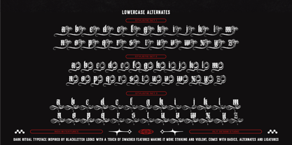 Dark Ritual Font Poster 12