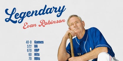 Outfield Glory Font Poster 2