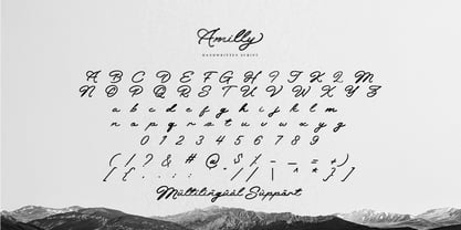 Amilly Font Poster 6