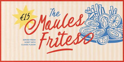 Moules Frites Font Poster 1