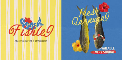 Moules Frites Font Poster 5