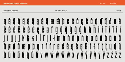 RF Binar Font Poster 5