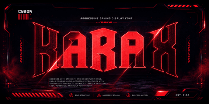 Harax Font Poster 1