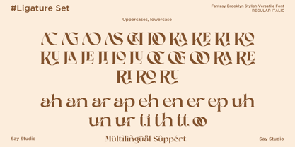 Fantasy Brooklyn Font Poster 11