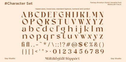Fantasy Brooklyn Font Poster 10