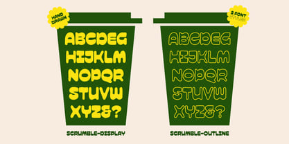 Scrumble Font Poster 2