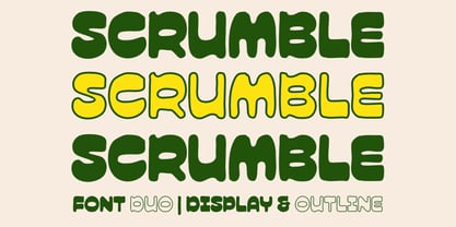 Scrumble Font Poster 1