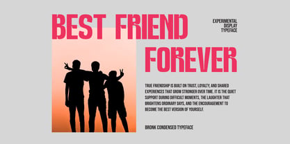 Bronk Condensed Font Poster 9