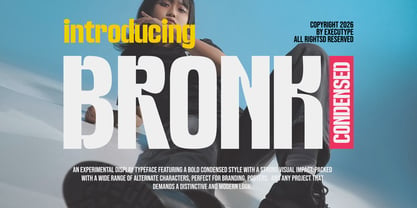 Bronk Condensed Font Poster 1