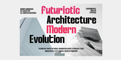 Bronk Condensed Font Poster 7