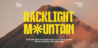 Bronk Condensed Font Poster 6