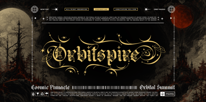 Orbit Magika Font Poster 9