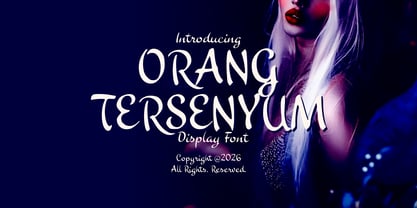 Orang Tersenyum Script Font Poster 1