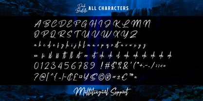 Dark Bristelle Font Poster 6