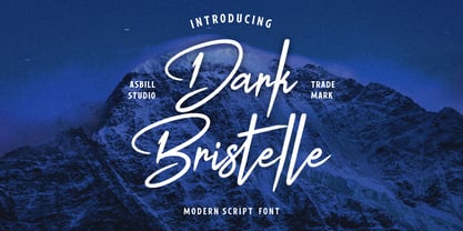 Dark Bristelle Font Poster 1