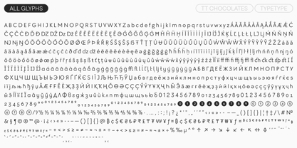 TT Chocolates Font Poster 10