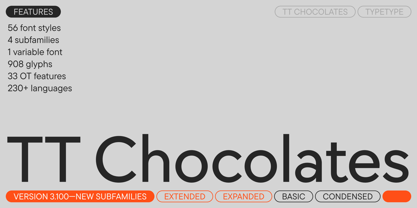 TT Chocolates Font Poster 1