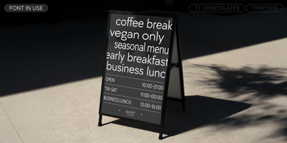 TT Chocolates Font Poster 6