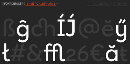 TT Chocolates Font Poster 15