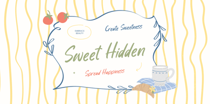 Sweet Hidden Font Poster 1