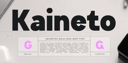 Kaineto Font Poster 1