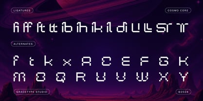 Cosmo Core Font Poster 12