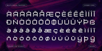 Cosmo Core Font Poster 11