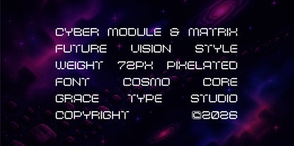 Cosmo Core Font Poster 6
