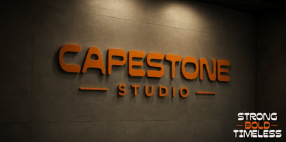 Capestone Font Poster 5