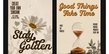 Morning Honey Font Poster 2