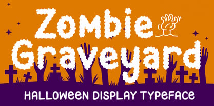 Zombie Graveyard Font Poster 1