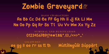 Zombie Graveyard Font Poster 7