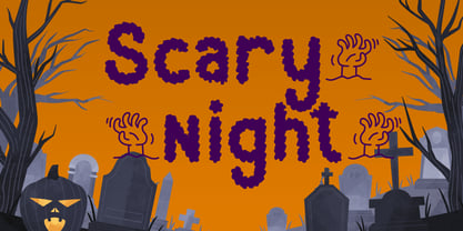 Zombie Graveyard Font Poster 2
