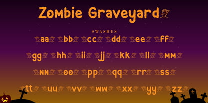Zombie Graveyard Font Poster 8