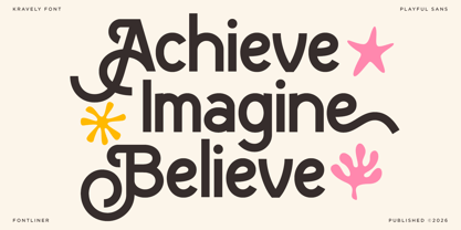 Kravely Font Poster 2