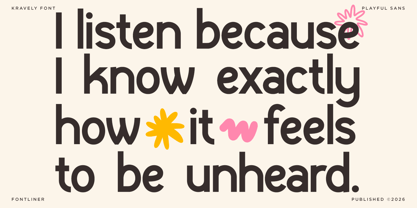 Kravely Font Poster 6