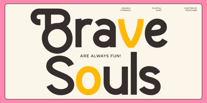 Kravely Font Poster 8