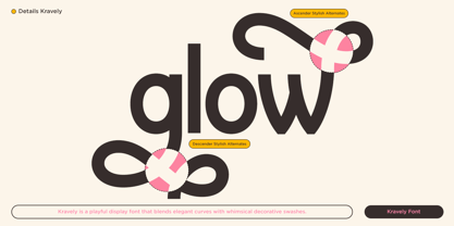 Kravely Font Poster 4