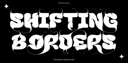 Shifting Borders Font Poster 1